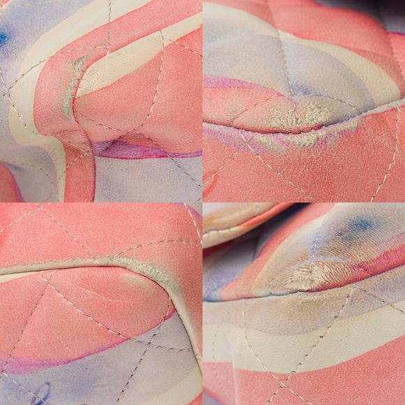 CHANEL Rare Timeless Jumbo Flap Bag Watercolor Print quilted lambskin, MGHW - Picture 12 of 12